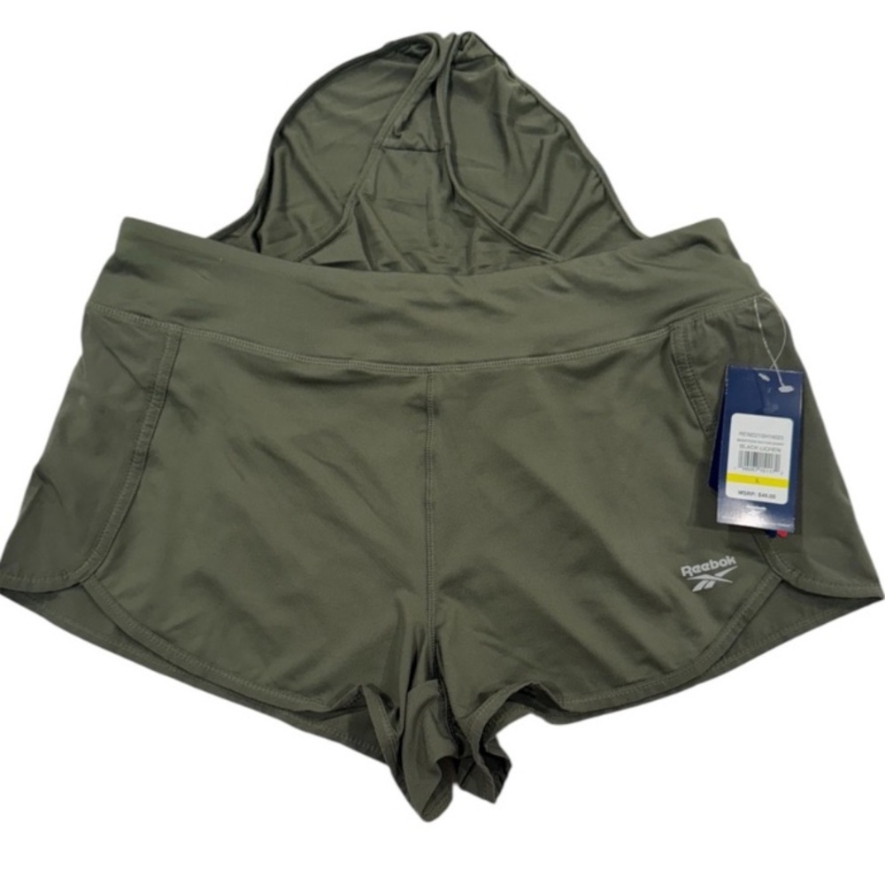 REEBOK NWT Slim Marathon
Vector Short Built In Panty Green Large - Picture 9 of 12